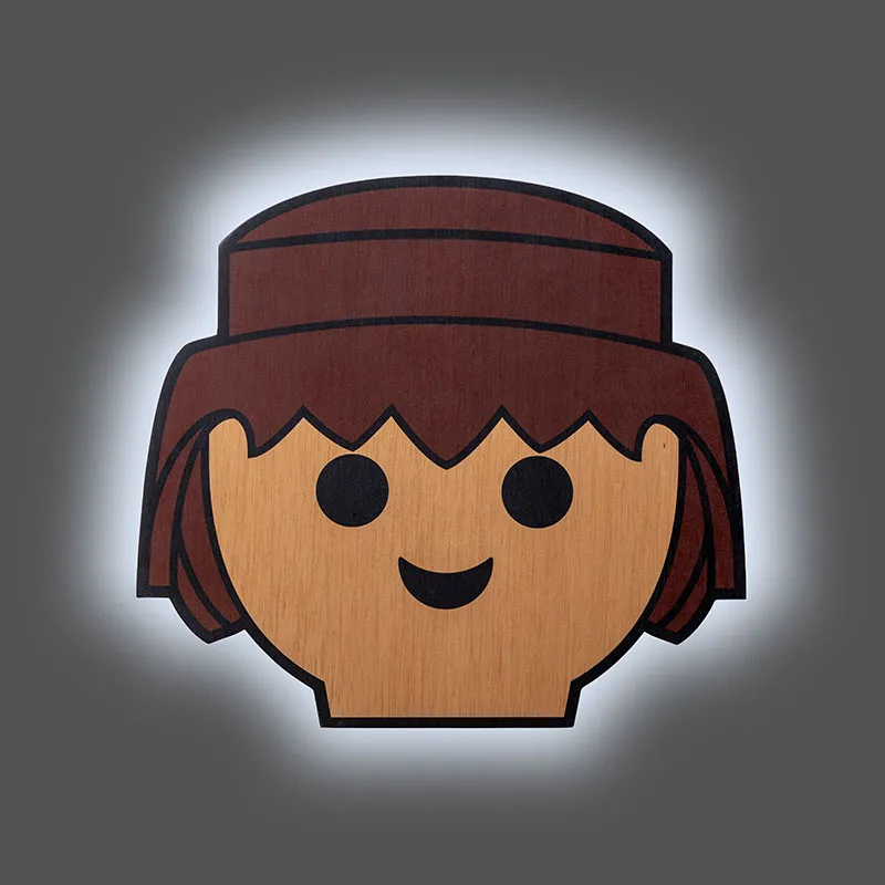 Lampe décorative à poser Tête Playmobil - 50x26x4,5cm-0