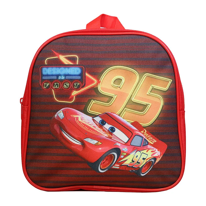 Sac à dos goûter maternelle Cars Rouge - 24x24cm-0